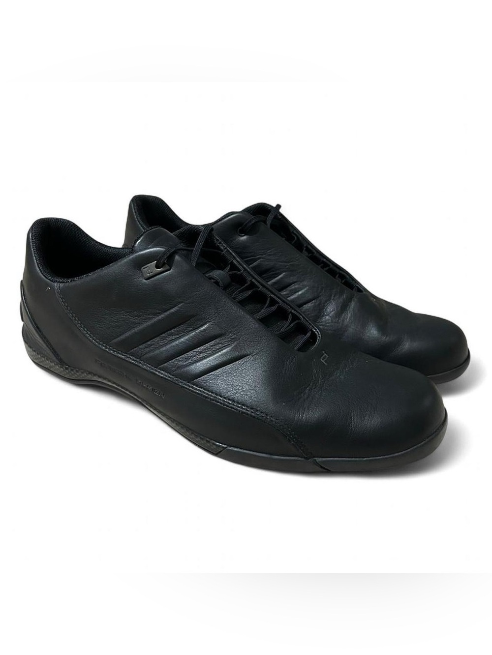 Men’s Adidas Porsche Design Black Leather Driving Shoes Size 10.5